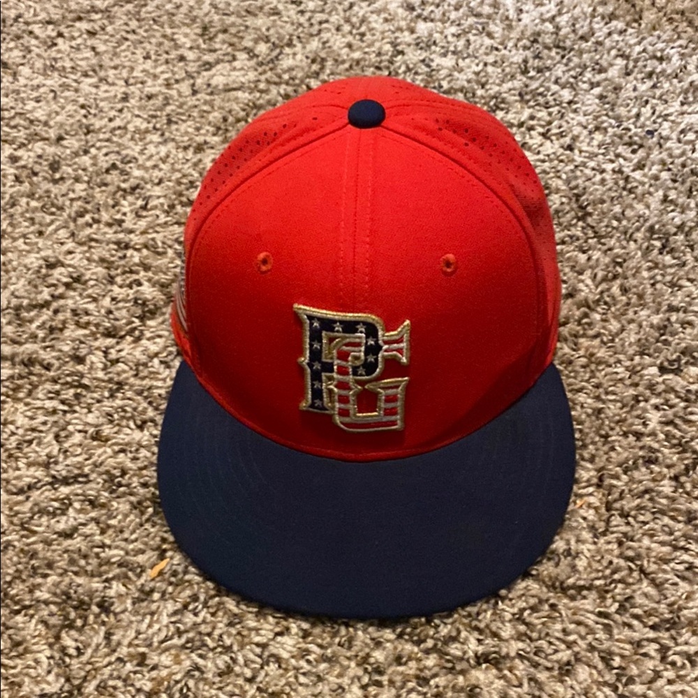 Red and Blue PG Baseball Cap